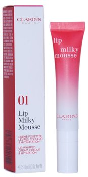 Clarins, Lip Milky Mousse, balsam do ust 01 Milky Strawberry, 10 ml - Clarins