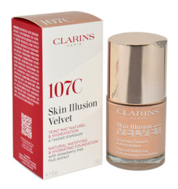 Clarins, Podkład Skin Illusion Velvet Foundation 107C, 30 ml-Zdjęcie-0