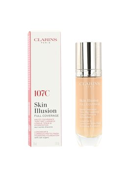 Clarins Skin Illusion Full Coverage Hydrating Foundation, Podkład do twarzy, 107c 30ml - Clarins