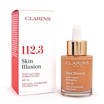 Clarins, Skin Illusion, podkład nawilżająco-rozświetlający 112.3 Sandalwood, SPF 15, 30 ml - Clarins