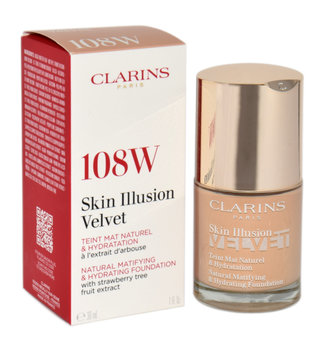 Clarins, Skin Illusion Velvet Foundation, podkład do twarzy 108W, 30ml - Clarins