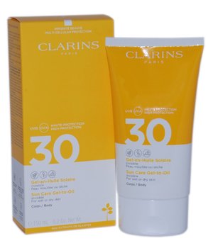 Clarins, Sun, olejek w żelu do opalania ciała, SPF 30, 150 ml - Clarins