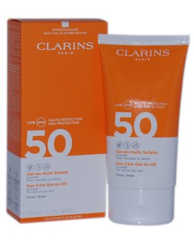 Clarins, Sun, olejek w żelu do opalania ciała, SPF 50+, 150 ml - Clarins