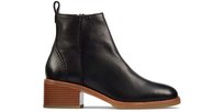 Clarks Cologne Zip Botki damskie czarne skóra 37,5 Clarks