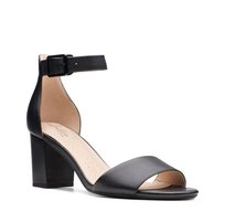 Clarks Deva Mae E [black leather] - rozmiar 40 Clarks