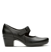 Clarks Emslie Lulin E [black leather] - rozmiar 38 Clarks