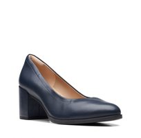 Clarks Freva 55 Court [navy leather] - rozmiar 42 Clarks