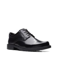 Clarks Kerton Lace [Black Leather] - Rozmiar 46 Clarks