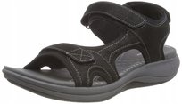 Clarks Mira Bay Sandały Damskie Czarne na Rzepy 35 Żio Clarks