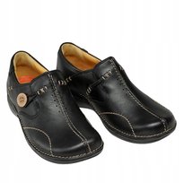 Clarks Półbuty Czarne Damskie Wsuwane Skórzane 36 Jtj Clarks