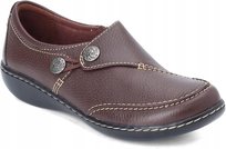 Clarks Półbuty Damskie Brązowe Skórzane 36 Ż_h Clarks