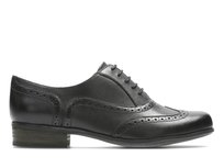Clarks, Półbuty damskie, Hamble Oak Black Leather, rozmiar 38 Clarks