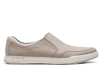 Clarks, Półbuty męskie, Clarks Step Isle, beżowy, rozmiar 40 - Clarks