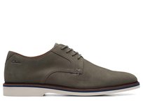 Clarks, Półbuty męskie, Malwood Plain, szare, rozmiar 41 Clarks