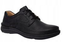 CLARKS PÓŁBUTY SKÓRZANE MĘSKIE CZARNE SZNUROWANE 41,5 26DA Clarks