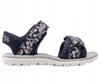 CLARKS SANDAŁKI DZIECIĘCE GRANATOWE W PRINT NA RZEPY 23 J6A Clarks
