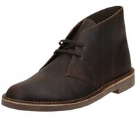 CLARKS SKÓRZANE TRZEWIKI BRĄZOWE MĘSKIE SZNUROWANE 45 1J0A Clarks