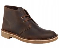 CLARKS TRZEWIKI MĘSKIE BRĄZOWE SKÓRZANE WIĄZANE 43 J0A Clarks