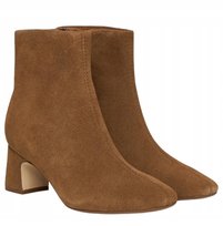 CLARKS ZAMSZOWE BOTKI ZA KOSTKĘ Z KLOCKIEM BRĄZOWE 36 T7D Clarks