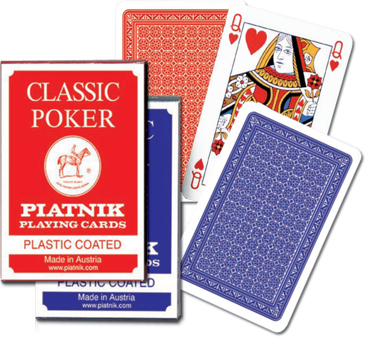 Classic Poker, karty pojedyncze, Piatnik, 55szt.