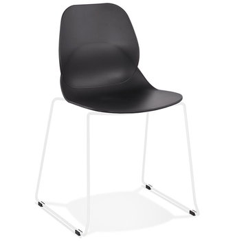 CLAUDI krzesło k. czarny, podstawa k. biały - Kokoon Design
