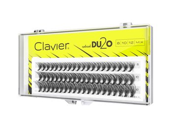 Clavier, DU2O Double Volume MIX kępki rzęs 8mm-10mm-12mm - Clavier