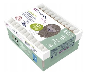 Cleanic Baby Eco, patyczki dla niemowląt i dzieci Organic biodegradowalne 1op, 60 szt. - Cleanic