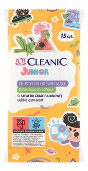 Cleanic, Junior, Chusteczki odświeżające o zapachu gumy balonowej, 15 szt. - Harper