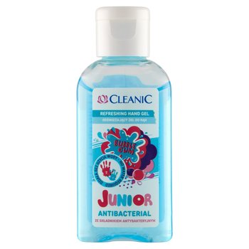 Cleanic, Junior, Odświeżający żel do rąk antybakteryjny, Bubble Gum, 50 ml - Harper