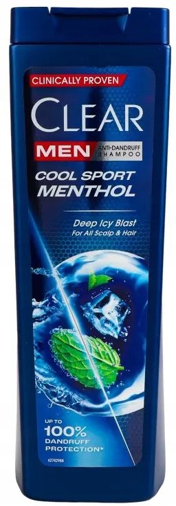 Empik CLEAR Men szampon COOL SPORT MENTHOL przeciwłupieżowy chłodzący 360ml