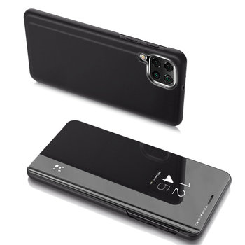 Clear View Case futerał etui z klapką Samsung Galaxy A22 5G czarny - Hurtel