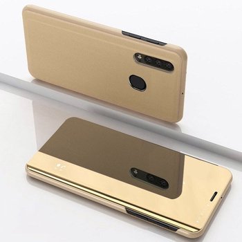 Clear View Case futerał etui z klapką Samsung Galaxy A50s / Galaxy A50 / Galaxy A30s złoty - Złoty - Hurtel