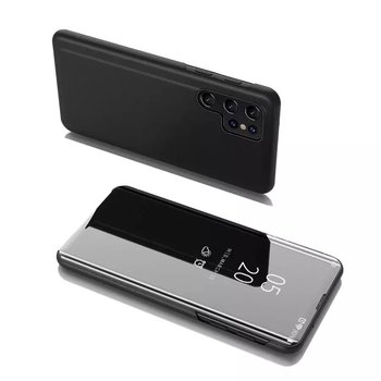 Clear View Case futerał etui z klapką Samsung Galaxy S22 Ultra czarny - 4kom