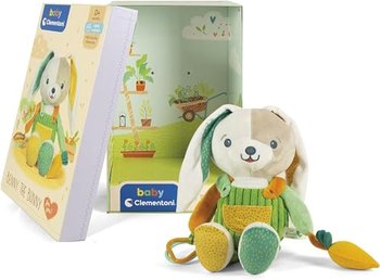 Clementoni 17419 Conejo Benny The Bunny Pluszowa zabawka dla niemowląt, w wieku powyżej 0 miesięcy, wielobarwna - Clementoni