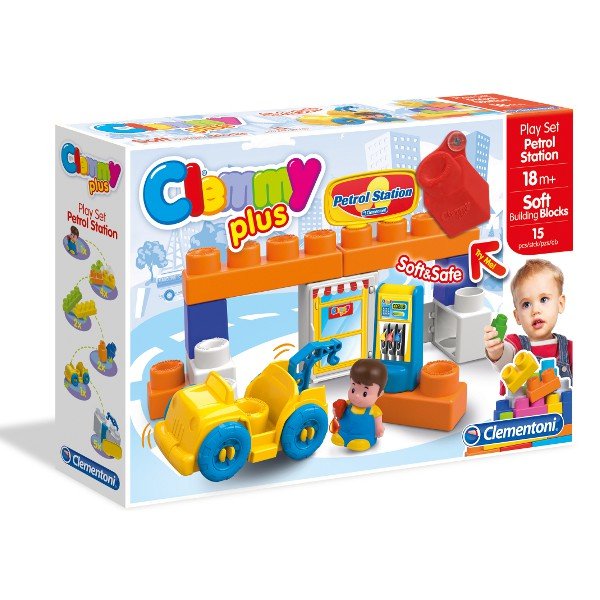 Clementoni, Clemmy Plus, klocki Stacja benzynowa