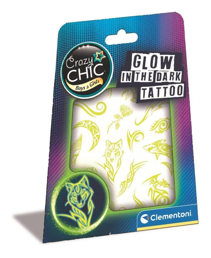 Zdjęcia - Kreatywność i rękodzieło Clementoni Crazy chic. Tatuaże świecące w ciemności 18121 