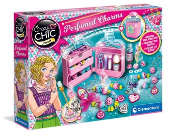 Clementoni, Crazy Chic, Zestaw kreatywny do tworzenia pachnącej biżuterii z pudełkiem w kształcie perfum - Clementoni