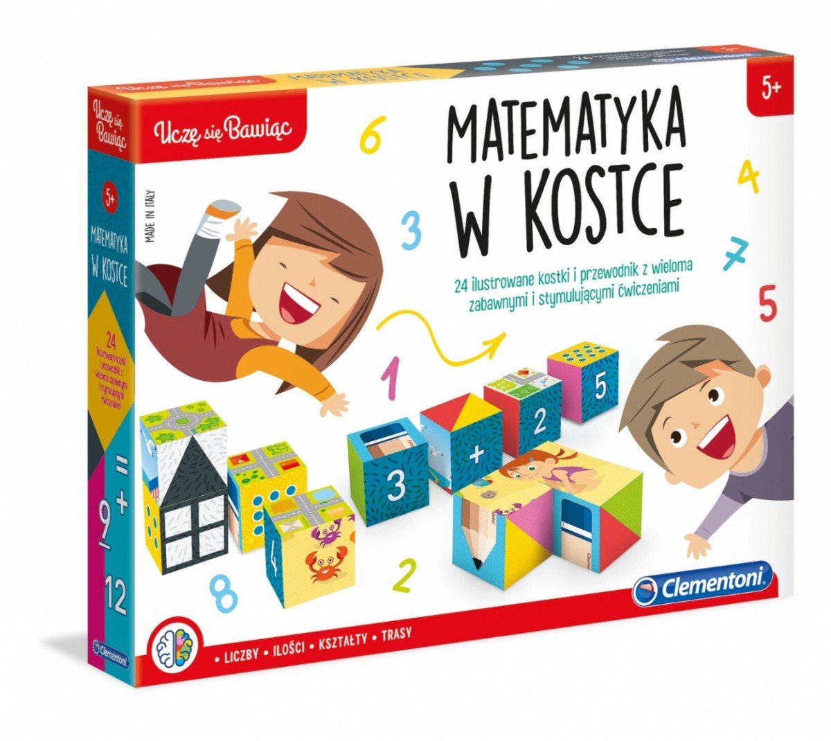 Clementoni, gra edukacyjna Matematyka w kostce, 50607