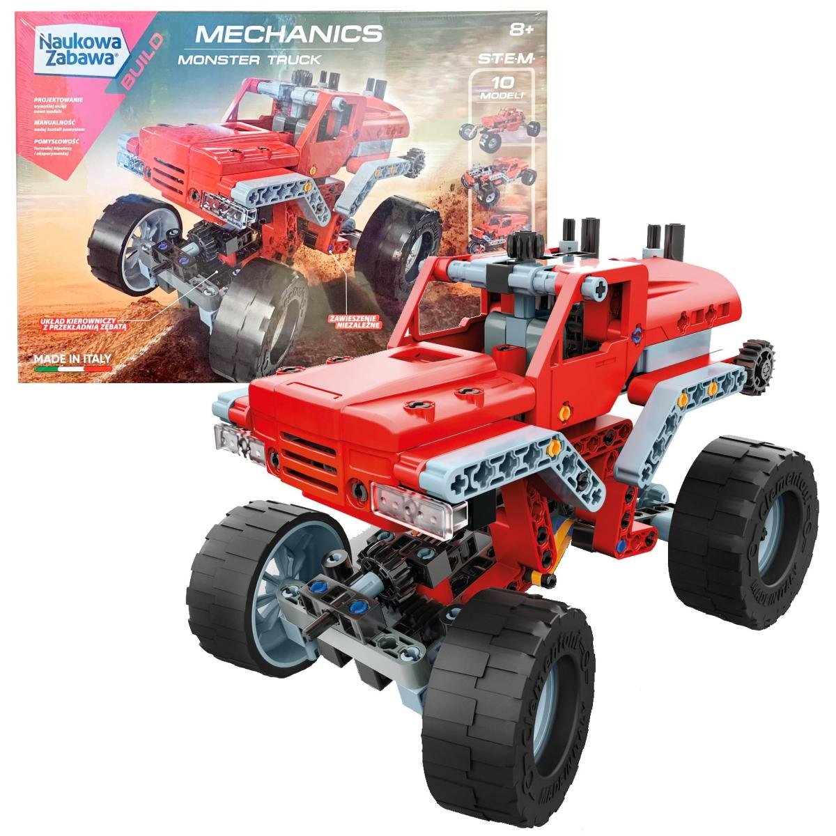 Clementoni, Laboratorium Mechaniki, klocki konstrukcyjne Monster Truck, 50062