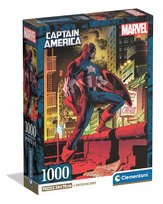 Clementoni, puzzle 1000 compact captain america 37049 Clementoni