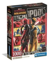 Clementoni, puzzle 1000 compact deadpool and wolverine 37050
