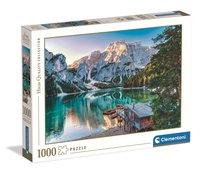 Clementoni, puzzle 1000 hq emerald lake braies 39887