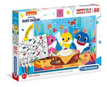 Clementoni, puzzle, Baby Shark, 60 el. - Clementoni