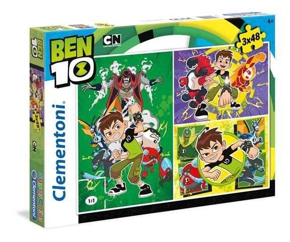 Clementoni, puzzle, Ben 10, 3x48 el.