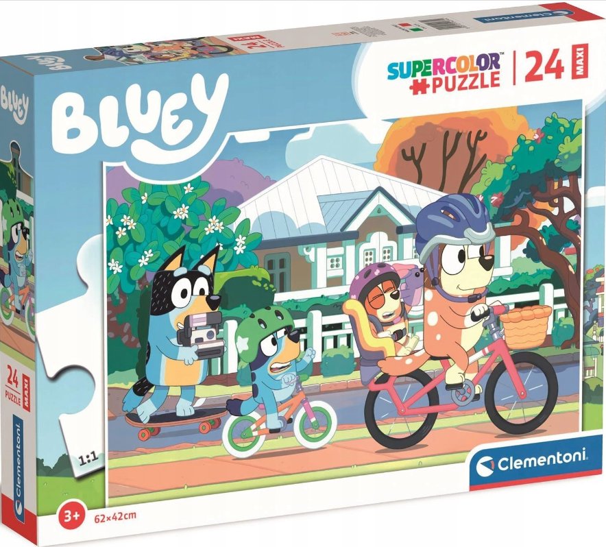 Puzzle Bluey 100 el. Wesoły świat Bluey