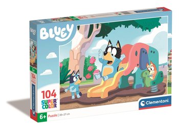 Clementoni, puzzle, Bluey, Psy, plac zabaw, 104 el. - Clementoni