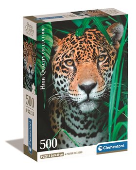 Clementoni, Puzzle, Compact Box,  Jaguar in the jungle, 500 el. - Clementoni