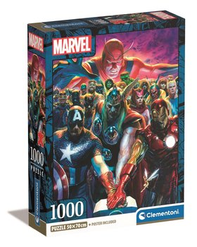 Clementoni, Puzzle, Compact Box, Marvel The Avengers, 1000 el. - Clementoni