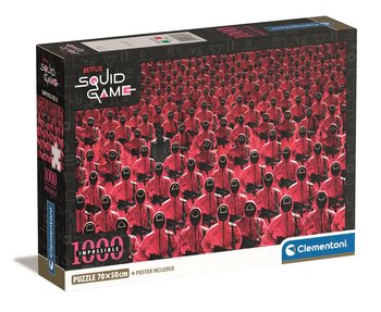 Clementoni, Puzzle, Compact Box, Netflix Squid Game, 1000 el. - Clementoni