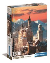 Clementoni, Puzzle, Compact Box, Neuschwanstein, 1500 el.